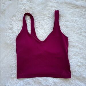 lululemon athletica magenta align tank size 0